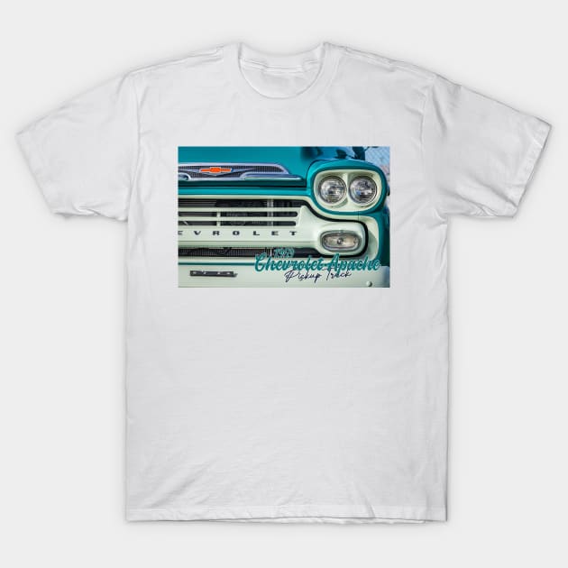 1959 Chevrolet Apache Pickup Truck T-Shirt by Gestalt Imagery